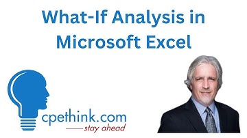 What If Analysis in Microsoft Excel | CPE on Cpethink.com