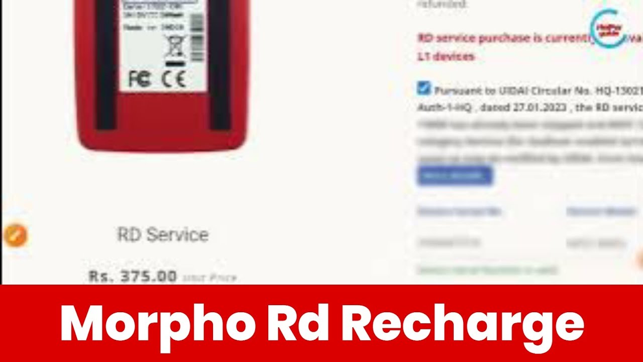 Morpho Rd Service Recharge Kese Karen 2024 | Morpho Rd Service Renewal ...