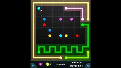 flow game facebook - 11 x 11 mania level 42 Connect the dots