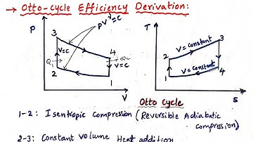Otto Cycle Efficiency Derivation, Thermodynamics, Thermal Engineering
