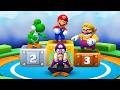 Mario Party 3DS Best Minigames - Mario VS Yoshi VS Wario VS Waluigi (Master CPU)