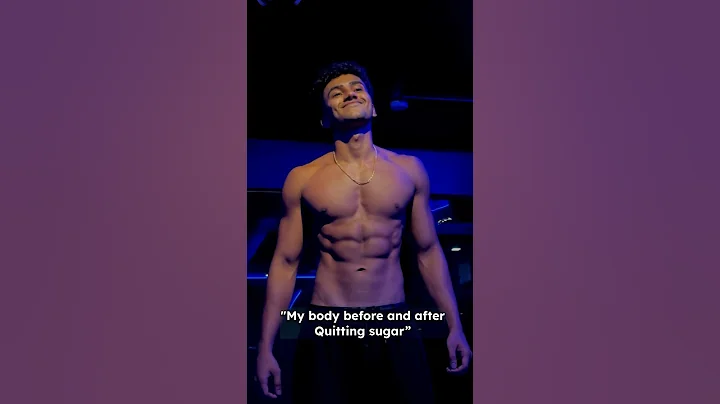 Before and after quitting sugar #motivation  #fitness #ytshorts