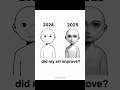 😱 "My Drawing in 2024 vs 2025 — 1 Year Glow Up!" #artprogress #DrawingImprovement #artistjourney👊⚡