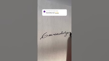 Cursive Handwriting - Name Gwendolyn #handwriting #cursivewriting #shorts