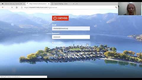 Logging in to Canvas Instructure