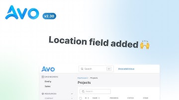 Avo 2.30 - Location field and hide file names