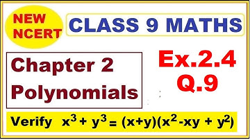 Class 9 Maths | Ex.2.4 Q9 | Chapter 2 | Polynomials | New NCERT | Ranveer Maths 9