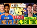 ๐ India vs Australia 3rd T20I Live Score & Commentary โ Watch the Action Live!