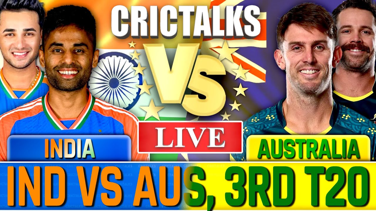 🔴 Live: IND vs AUS, 3rd T20I, Cricket Live Match Today Scores & Commentary, India vs Australia