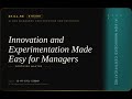 AI for Managers Certification: Innovation and Experimentation Made Easy for Managers