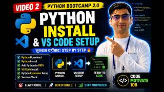 🐍 Python Bootcamp 2.0 | video #2 | Python Install & VS Code Setup | Beginner Course in Nepali