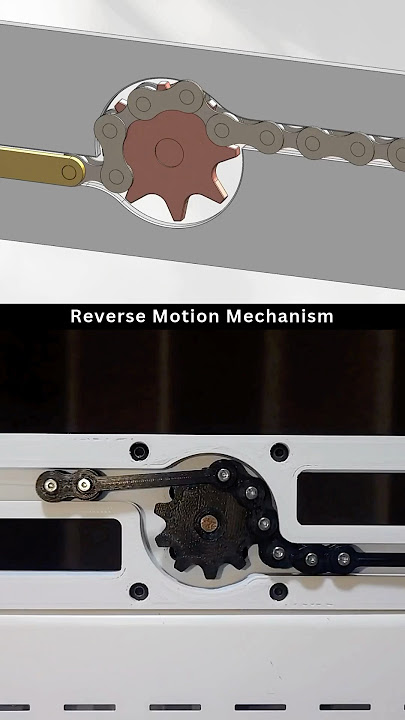 Mechanism for Reverse Motion 🔄😇 #newdesign #chain #mechanism #mechanical #engineering #cadcam