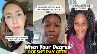Why so Many People Regret Their College Degree |Tiktok Rants