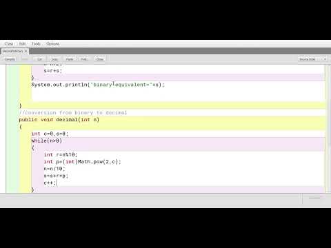 Java Program to convert Decimal to Binary and Binary to Decimal using function#shortvideo