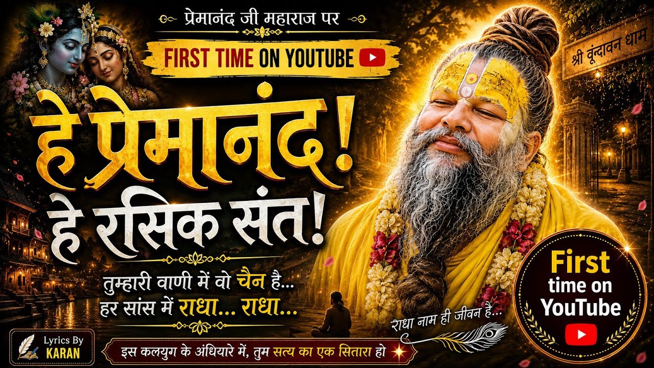 Premanand Ji Maharaj|Bhajan||" हे प्रेमानंद हे रसिक संत" || K Karan