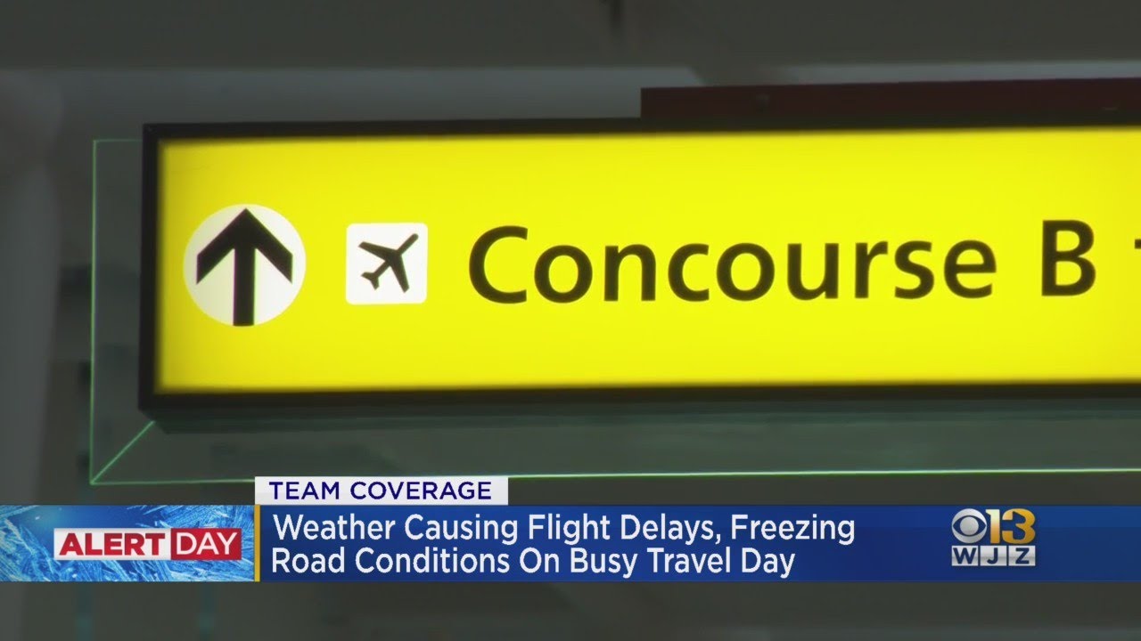 Weather Causing Flight Delays Freezing Road Conditions On Busy Travel weather-causing-flight-delays-freezing-road-conditions-on-busy-travel