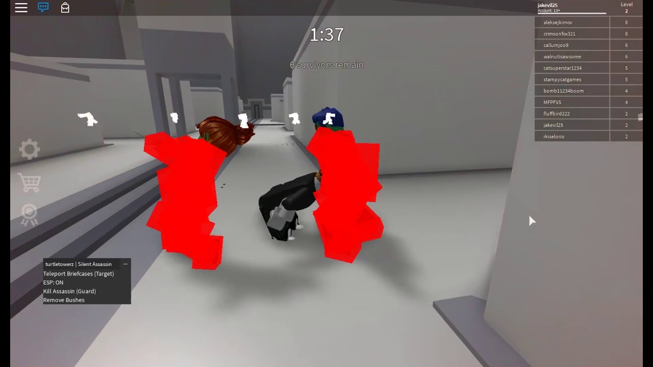 Patched Roblox Assassin Gui Op Kill All Aimbot And Much More By Liamglitchesyt - roblox assassin script hack