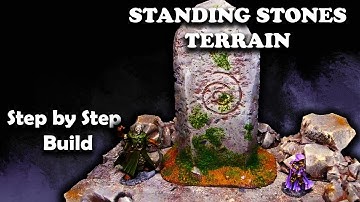 Mossy Standing Stones Terrain Build for RPGs & Wargames