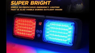 LED SunShield Sun Visor Emergency Police Warning Light for Enforcement Vehicle