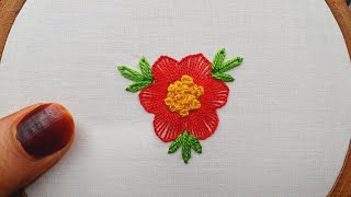 super beautiful hand embroidery flower design all over work