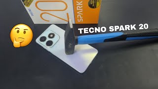 Tecno Spark 20 Screen Scratch Test | Spark 20 Durability & Bend Test 🔨🛠️