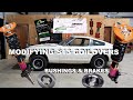 Modifying Nissan S13 Coilovers to fit Datsun 280ZX - Prothane  Polyurethane Bushings - Rear Brakes