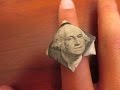How to make an Origami $1 Diamond Ring
