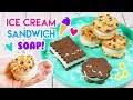 How to Make DIY Kawaii Ice Cream Sandwich SOAP!