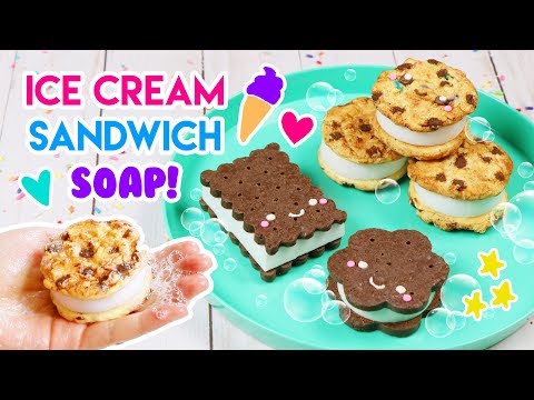 How to Make DIY Kawaii Ice Cream Sandwich SOAP!