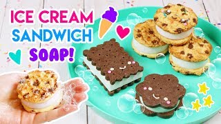 How to Make DIY Kawaii Ice Cream Sandwich SOAP!