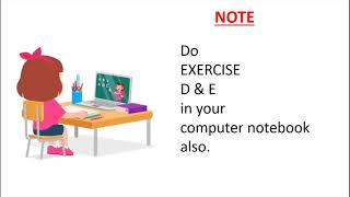 COMPUTER//CLASS 4//LESSON 5: Knowing Windows 7( Back Exercises).
