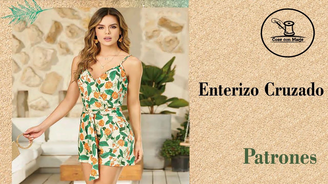 Комбинезон с запахом. узоры.