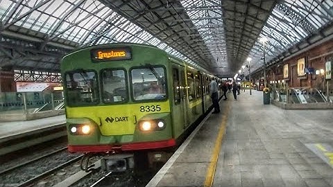 Ride onboard DART class 8300 number 8335 from Pearse to Booterstown.