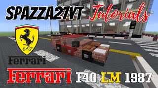 Minecraft ferrari f40 lm is a suggested tutorial. watch all my
sportscar/supercar/exotic car tutorials right here:
https://www./playlist?list=pluj...