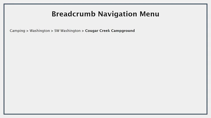 Enhance Website Navigation with Breadcrumb Menus