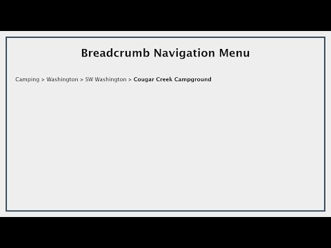 Style #Breadcrumb #Navigation Menus for Deeply Structured Websites