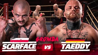POLSKA vs NIEMCY na gołe pięści. Brutalny i krwawy nokaut. SCARFACE vs TAEDDY I CAŁA WALKA