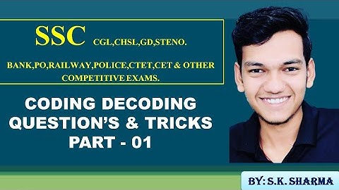 "Unlocking Puzzles:Coding Decoding Explained with Examples | Reasoning Mastery" PART-01||EXAM DARPAN