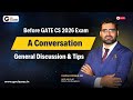 Live Talk & Conversation before GATE CS 2026 Exam - with Deepak Poonia Sir | Guidance & Tips