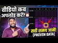 Best Time To Upload Video On Youtube in 2026..? YOUTUBE par विड़ियो अपलोड करने का सही समय. #youtube 