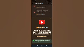 What is Soulbound Crypto and Why Could It Change Everything? 07 November 2024 #memefi codes