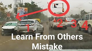 Idiots on road Reckless Driving Red light jumping Accident Mohali Chandigarh
