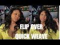 NATURAL LOOKING FLIP OVER QUICK WEAVE | FT NOBLESSEHAIR |ALISHA BRITTANY