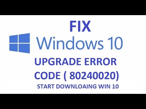 Windows 10 Upgrade Failed With Error Code 80240020 | How To Fix?