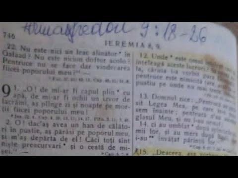 😇IEREMIA CAPITOLUL 9=JEREMIAH CHAPTER 9 👀🦻🙏