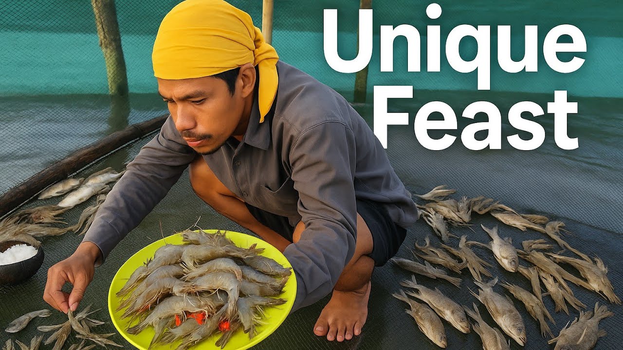 AMAZING Boat Catch & Cook! 🦐 Fresh Sea Prawns (Eaten STRAIGHT from the Ocean!)