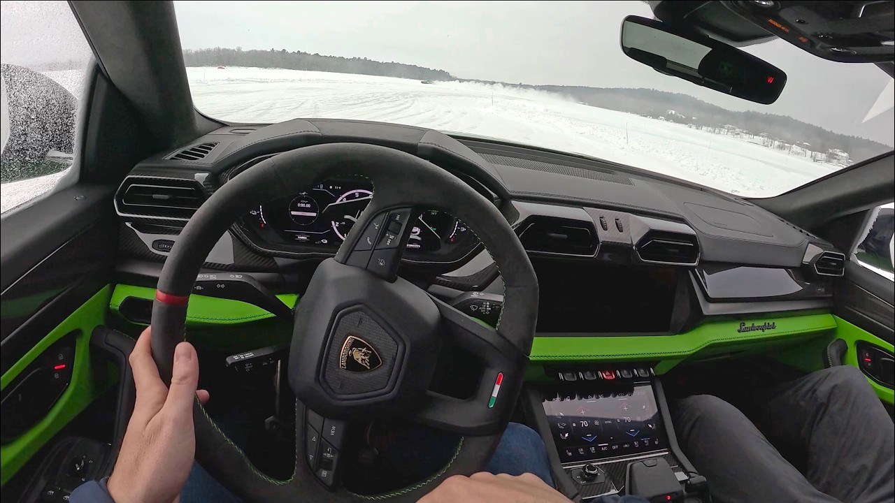 2026 Lamborghini Revuelto, Urus SE, and Temerario at Esperienza Neve - POV Ice Drive