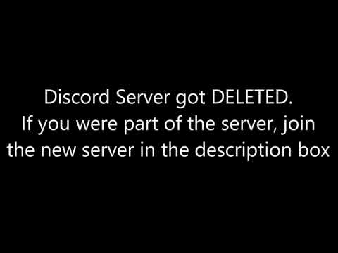 [Alert] Discord server got deleted
