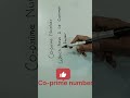 co-prime number #maths