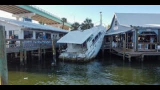 Eat Dinner (Almost) Under A Boat Dislodged At A Fort Myers Beach Restaurant